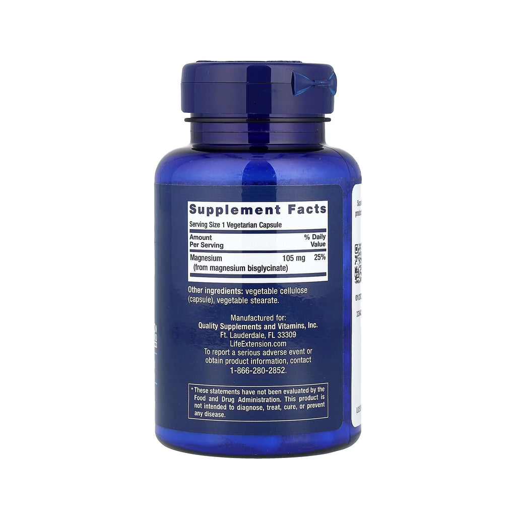 Life Extension Magnesium Glycinate - 90 Vegetarian Capsules
