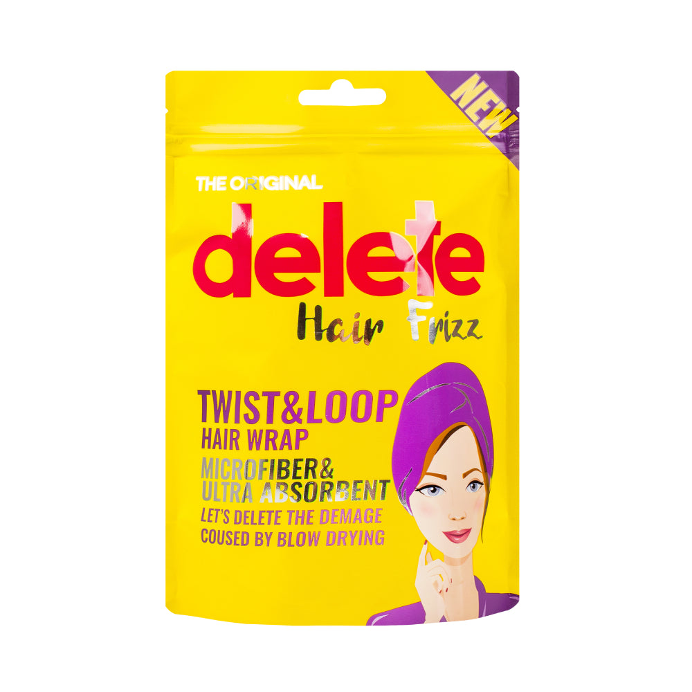 Delete makeup hair towel twist and loop