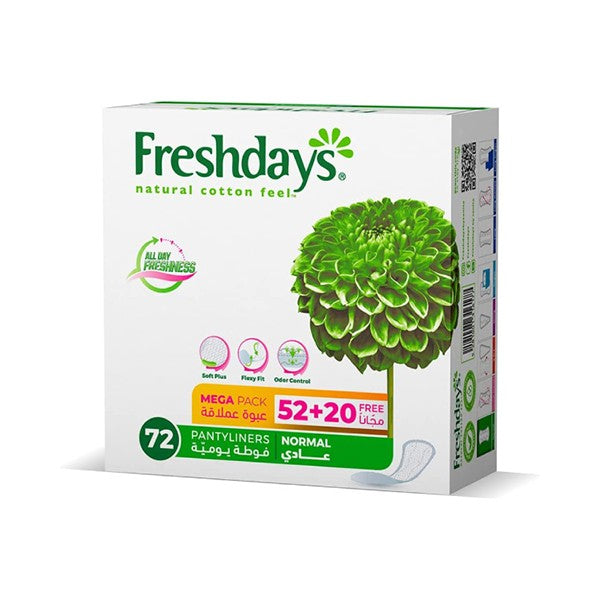 Freshdays pads 72pc normal