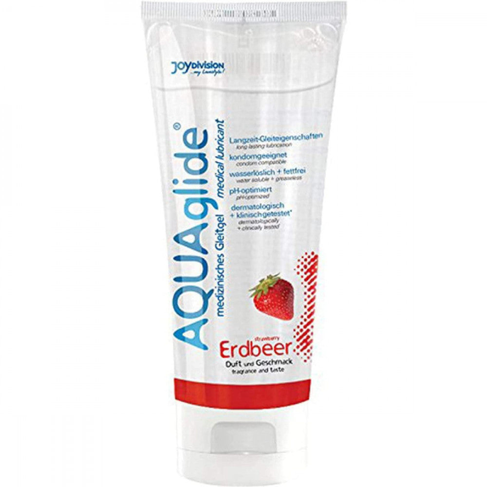 Aquaglide water based lubricant 100ml strawberry