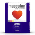 Masculan condoms 3pc dotted type 2