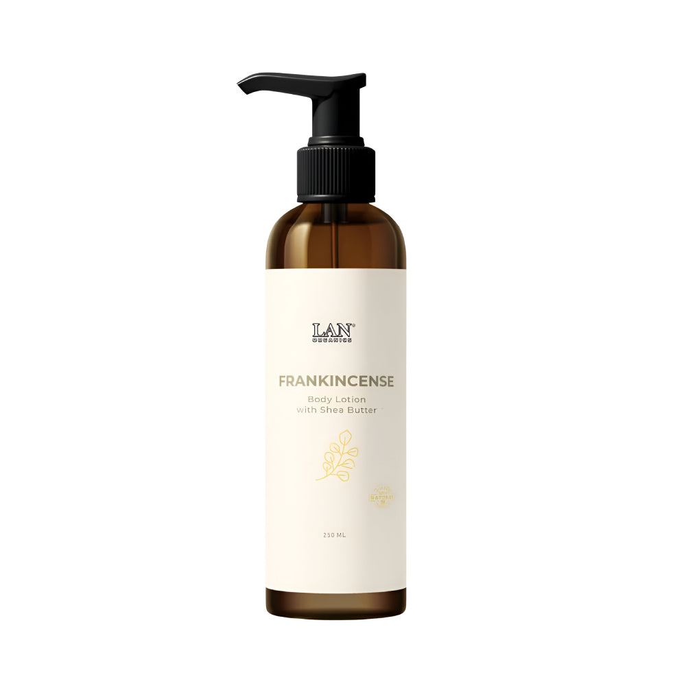 Lan Organics Body Lotion 250ml Frankincense And Shea Butter Natural
