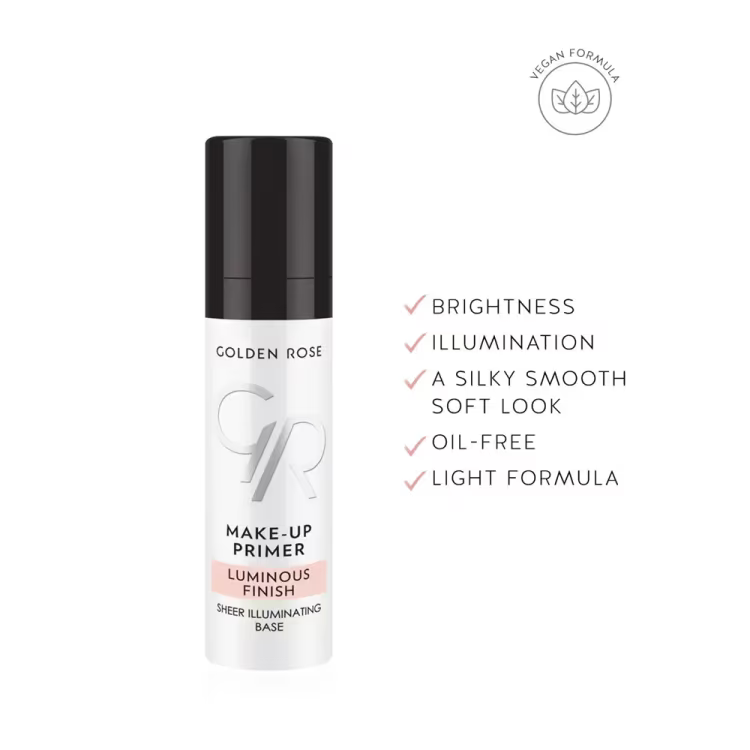 Golden Rose Luminous Finish Face Primer – Radiant Glow & Pore Minimizer
