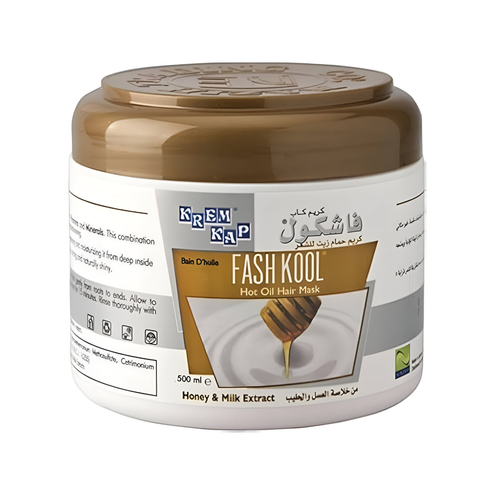Fash kool Hair Hot Oil 500ml With Honey And Milk