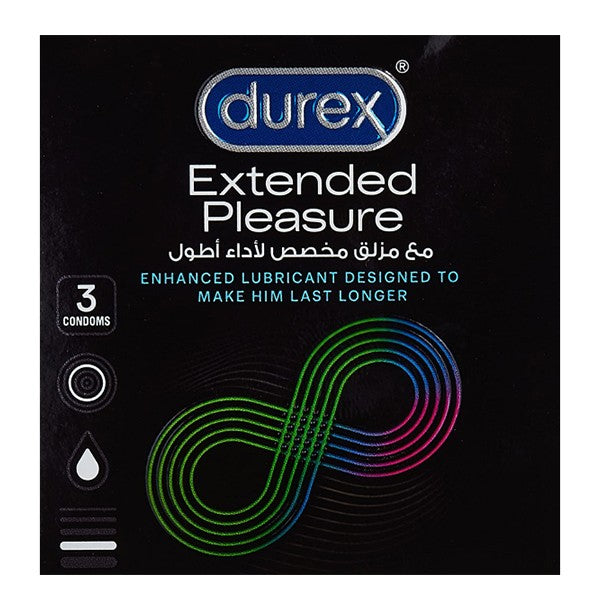 Durex condoms 3pc extended pleasure