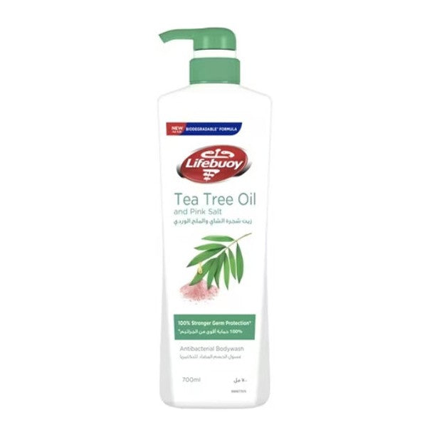 Lifebuoy Shower Gel 700ml Tea Tree Oil And Pink Salt