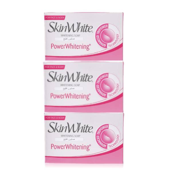 Skin White Whitening Bar 125g 2+1 Free Power