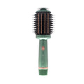 United thermal hair brush 700 2 in 1 hair styler and straightener 1000w with ionic technology green