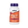 NOW Foods Mega D-3 & MK-7 - 120 Capsules