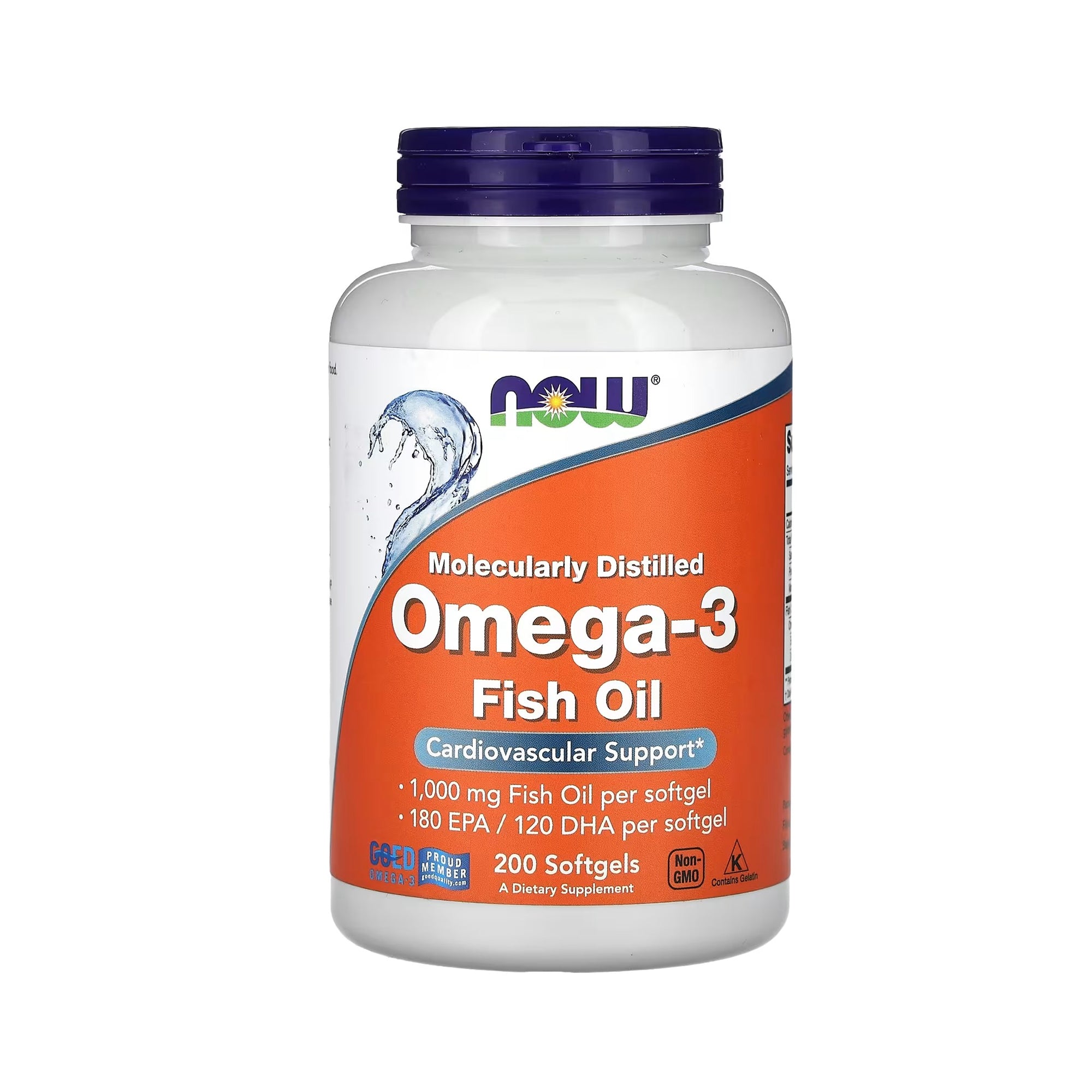 NOW Foods Omega-3 - 200 Fish Softgels