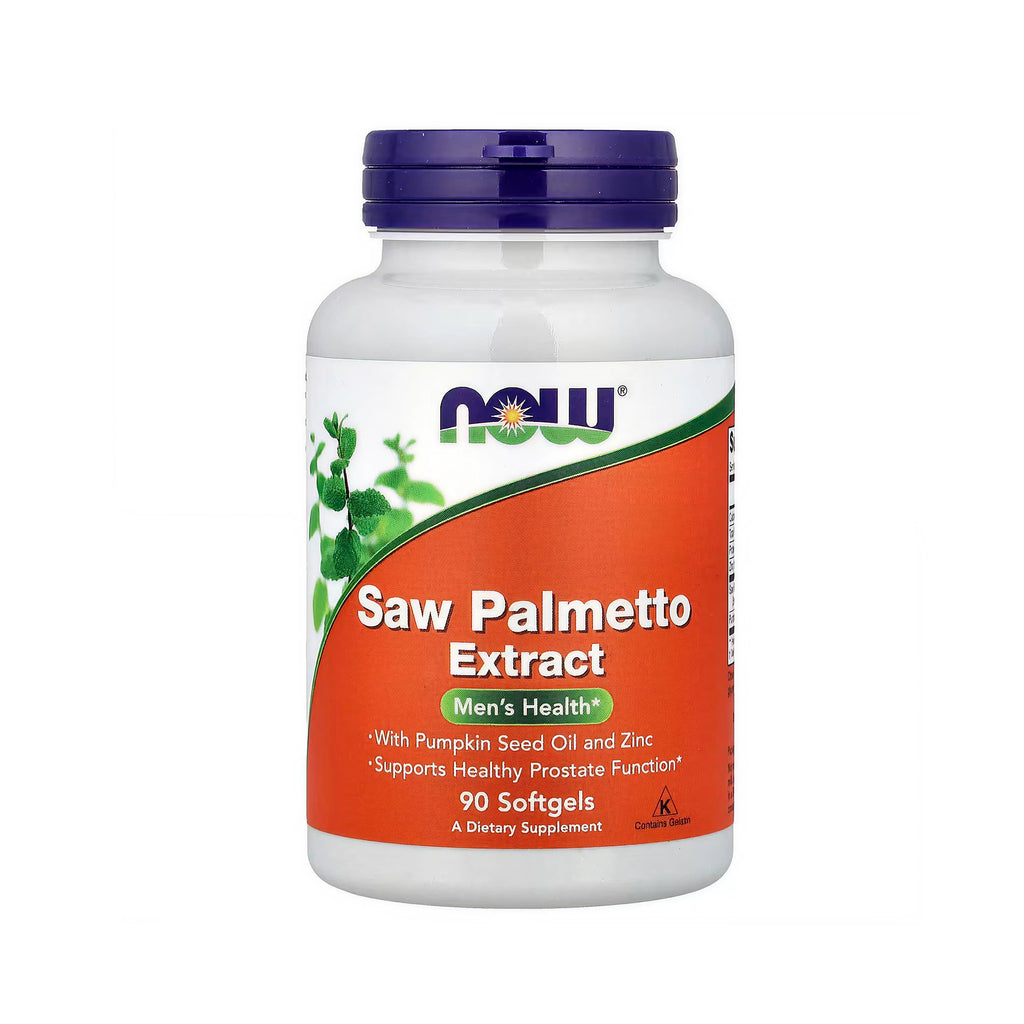 NOW Foods مستخلص Saw Palmetto مع زيت بذور اليقطين 320 ملغ - 90 كبسولة نباتية
