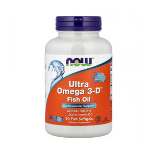 NOW Foods Ultra Omega 3-D - 90 Fish Softgels