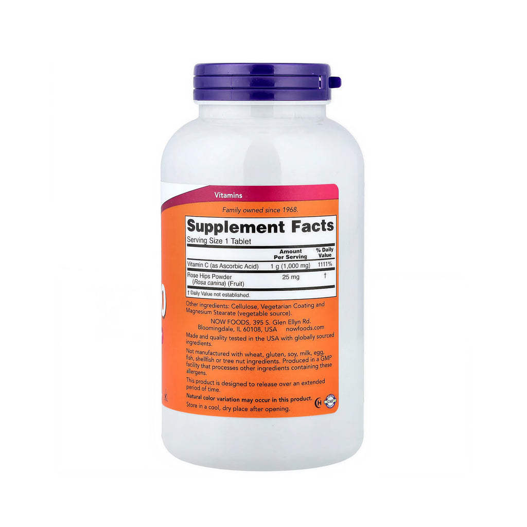 NOW Foods Vitamin C-1000 Sustained Release - 250 Tablets