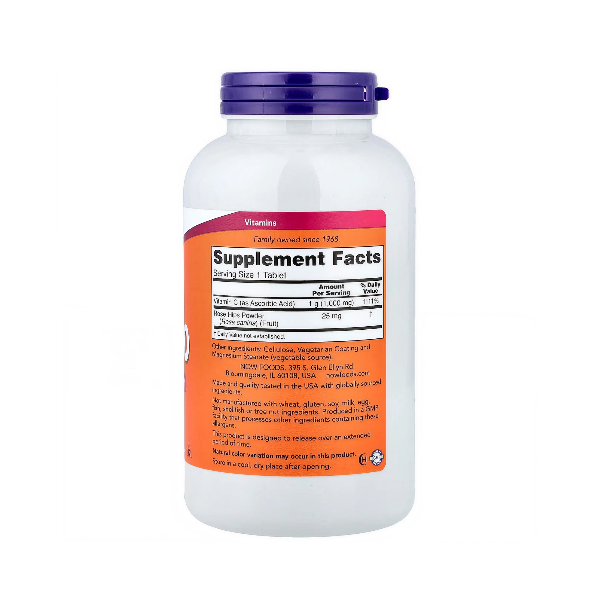 NOW Foods Vitamin C-1000 Sustained Release - 250 Tablets