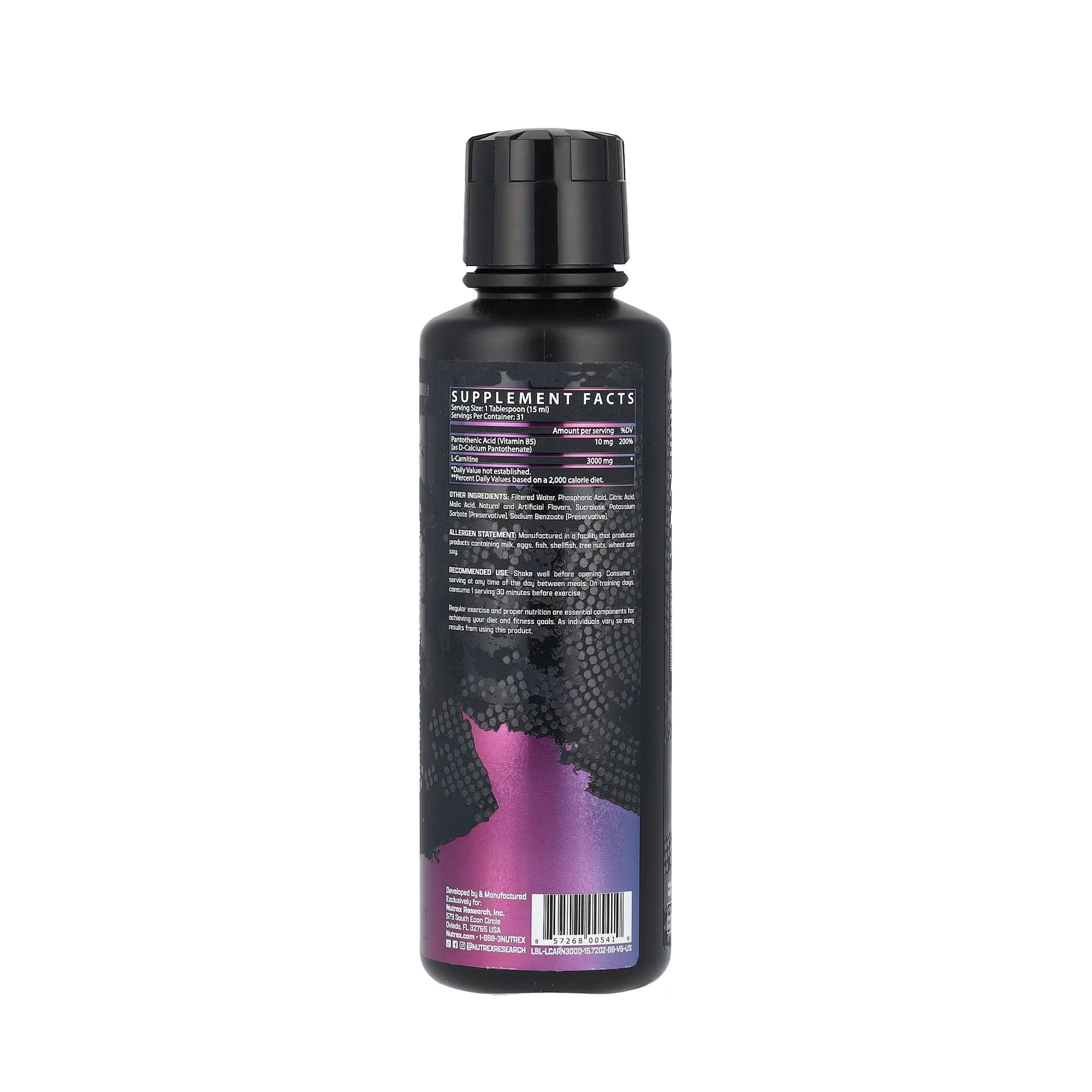 Nutrex Research Liquid Carnitine 3000 (Berry Blast) 465ml