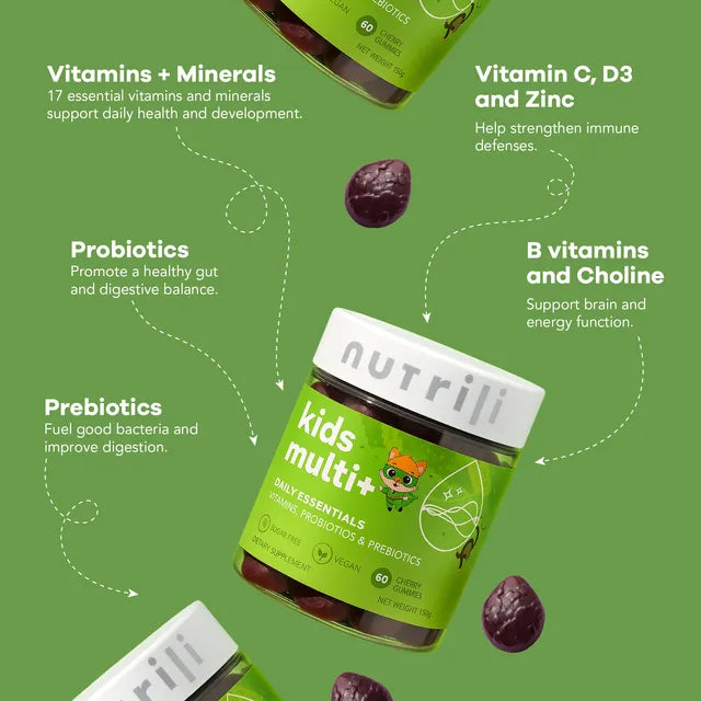 Nutrili Kids Multivitamin+ Probiotics Sugar Free Gummies 60pcs