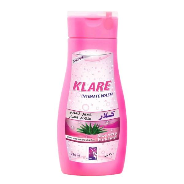 Klare Feminine Wash 250ml With Aloe Vera