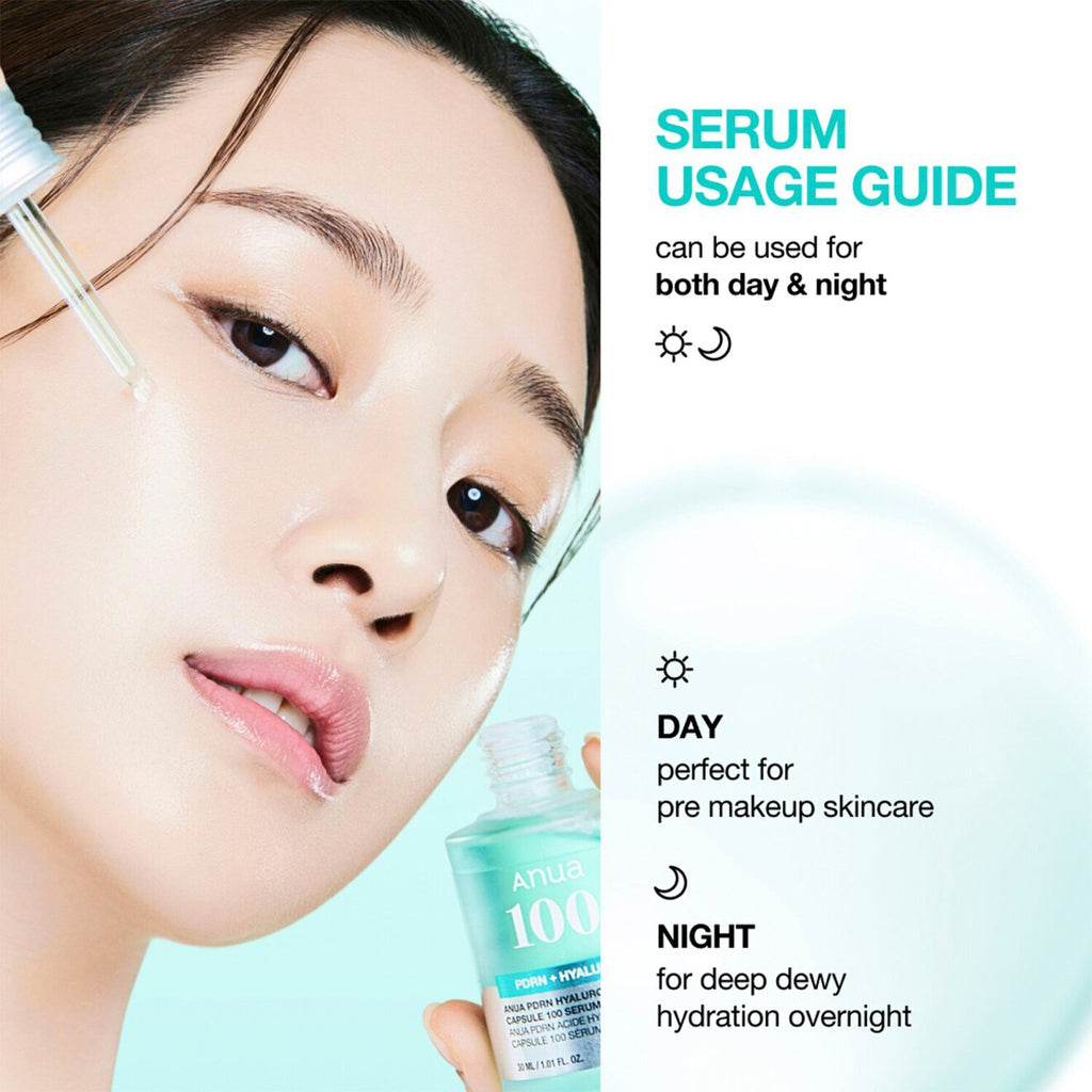 Anua PDRN Hyaluronic Acid Capsule 100+ Serum – Deep Hydration & Skin Repair 30ml