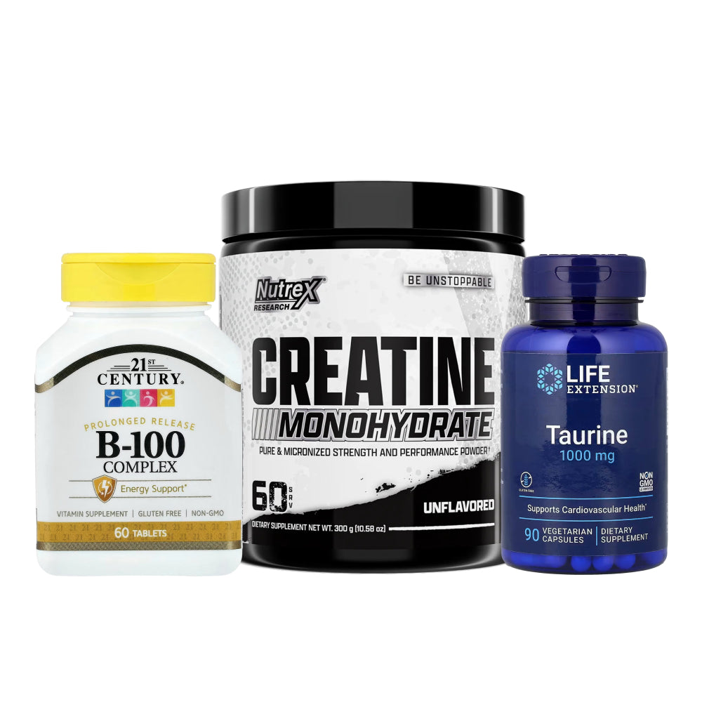 Performance, Energy & Recovery Bundle | Nutrex + Life Extension + 21st Century