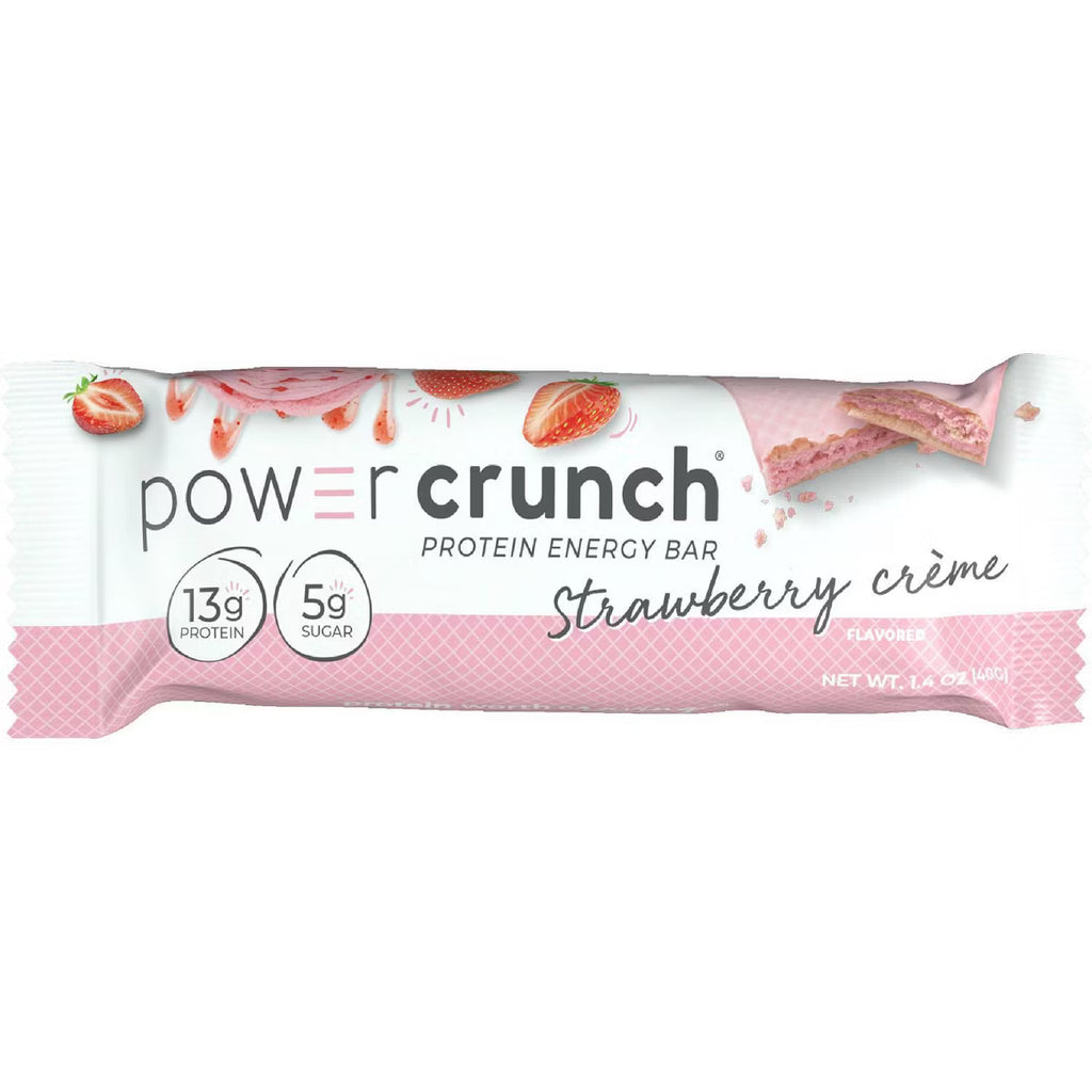 Power Crunch Strawberry Cream Wafer Whey Protein Energy Bars - 40g