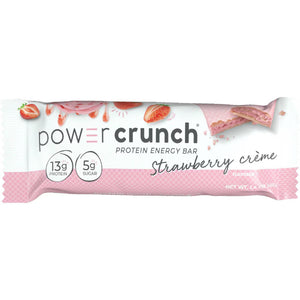 Power Crunch Strawberry Cream Wafer Whey Protein Energy Bars - 40g