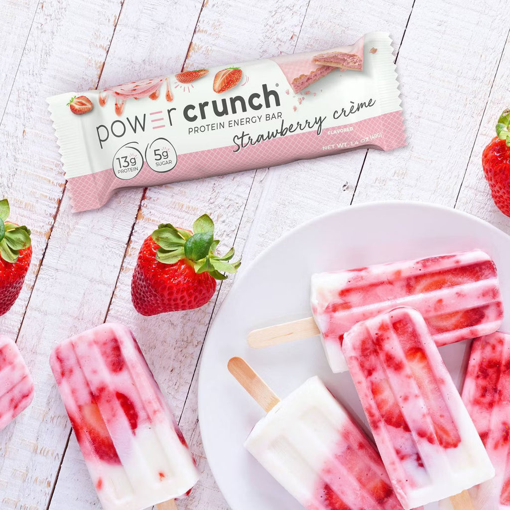 Power Crunch Strawberry Cream Wafer Whey Protein Energy Bars - 40g