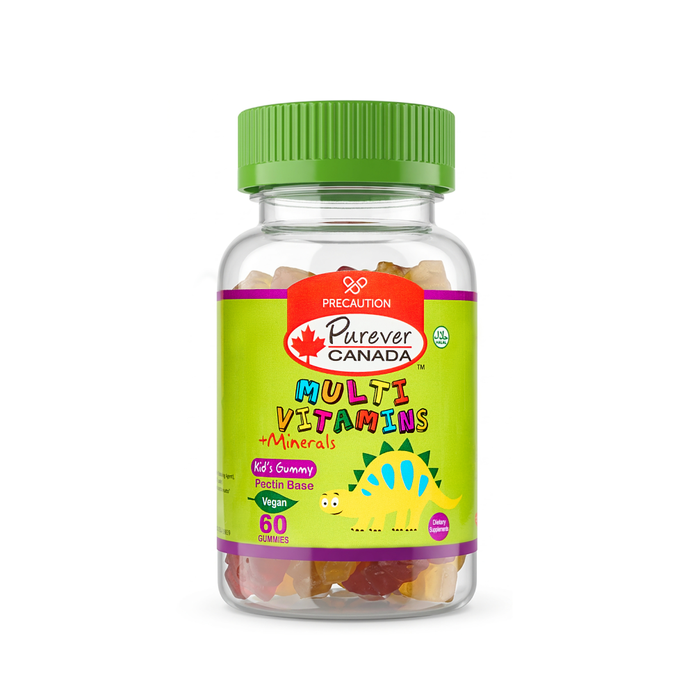 Purever Canada Kids Gummy Multivitamin + Minerals  | Immune Support 60 Gummies