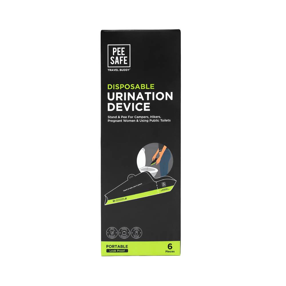 Pee safe urination funnel 6pc single use for women