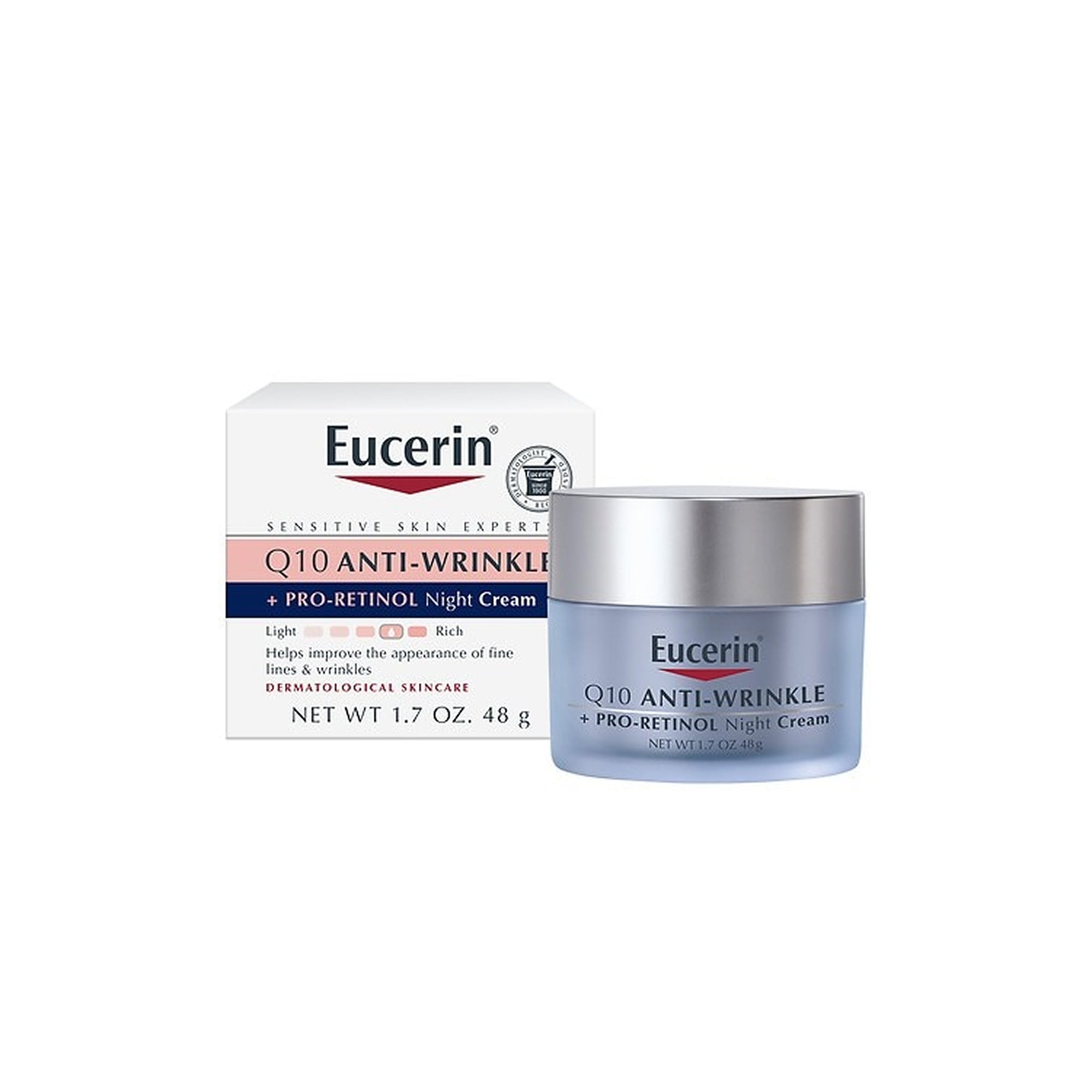 Eucerin Q10 Anti-Wrinkle + Pro-Retinol Night Cream 48g
