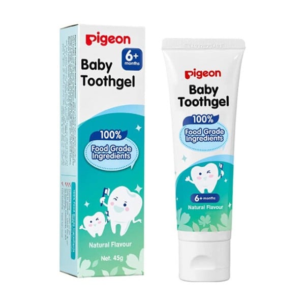 Pigeon baby toothpaste 45g natural flavor 6+ months