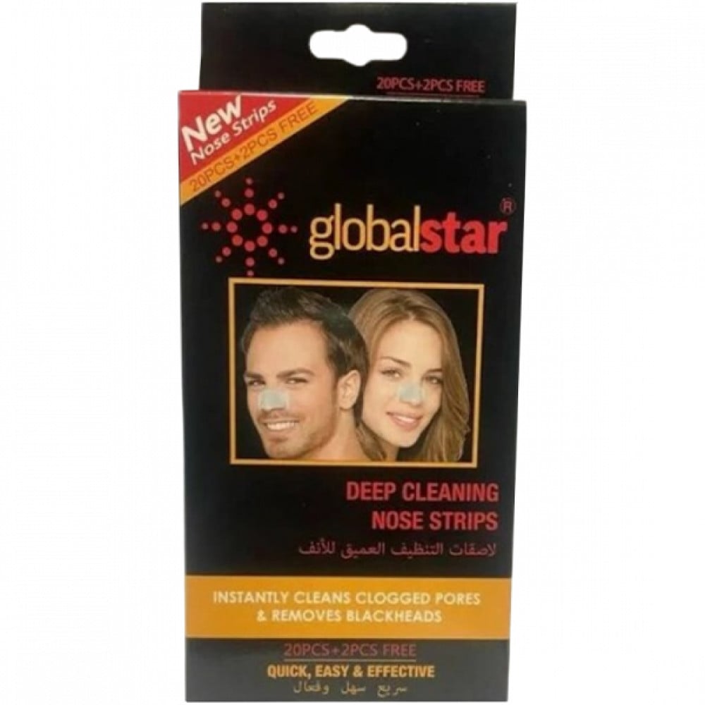 Global Star Nose Strips 22pc Deep Cleaning