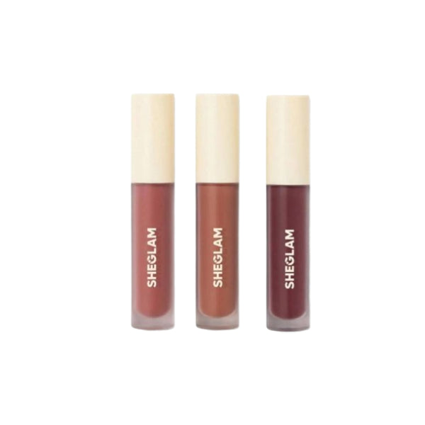 Sheglam matte allure mini liquid lipstick set feel real