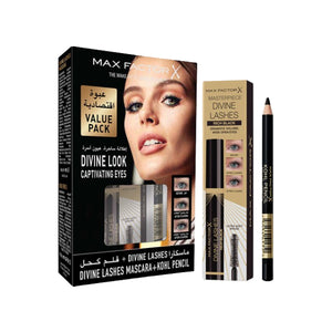 Max Factor Make Up Kit Divine Lash Mascara + Kohl Pencil