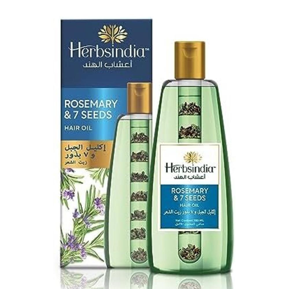 Herbs India Hair Oil 280ml Rosemary And 7 Seeds