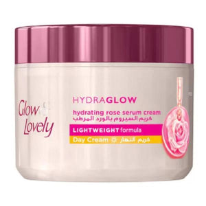 Glow & lovely day cream 50g hydra glow serum with hydrating rose