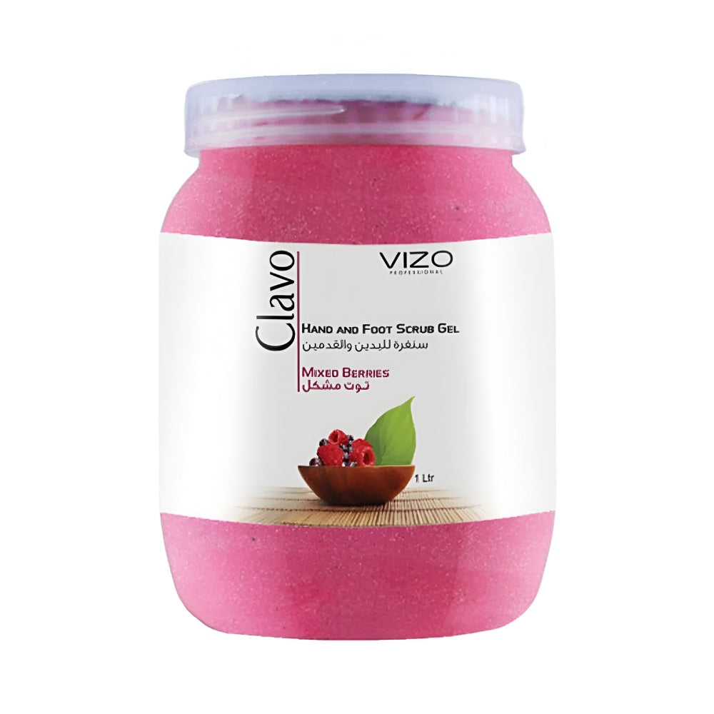 Vizo hand and foot scrub 1000ml clavo with mixed berries