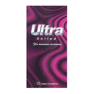 Ultra Condoms 12pc Spotted