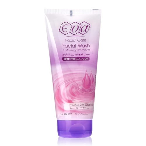 Eva face wash 150ml soap free makeup remover with glycerin for dry skin