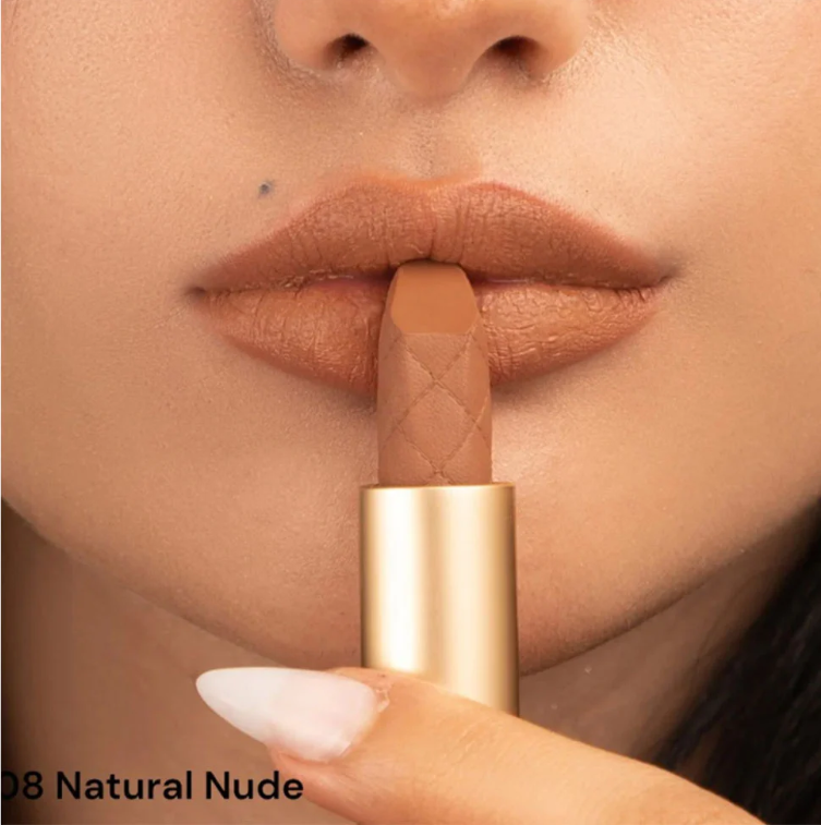 Hearts – أحمر شفاه كريمي Natural Nude 08 درجة نود مرطبة وطويلة الثبات