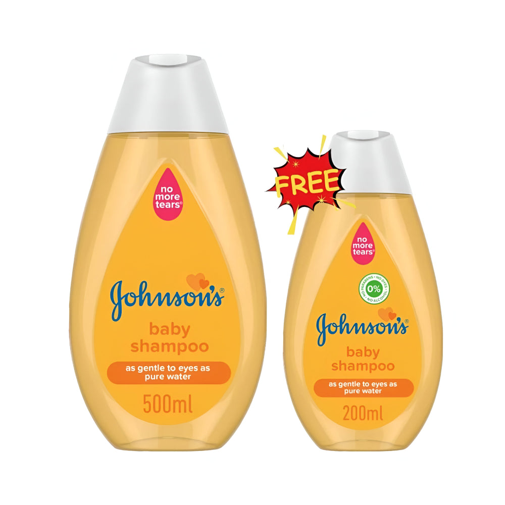 Johnson's Baby Hair Shampoo 500ml +200ml Free