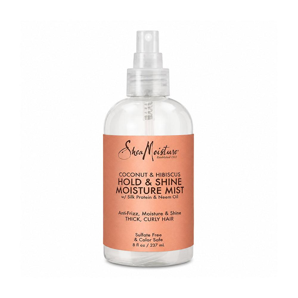 Shea Moisture بخاخ الشعر بجوز الهند والكركديه للتثبيت واللمعان - 237ml