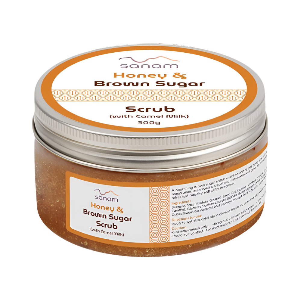 Sanam Sugar Scrub 300g With Brown Sugar And Honey And Camel Milk