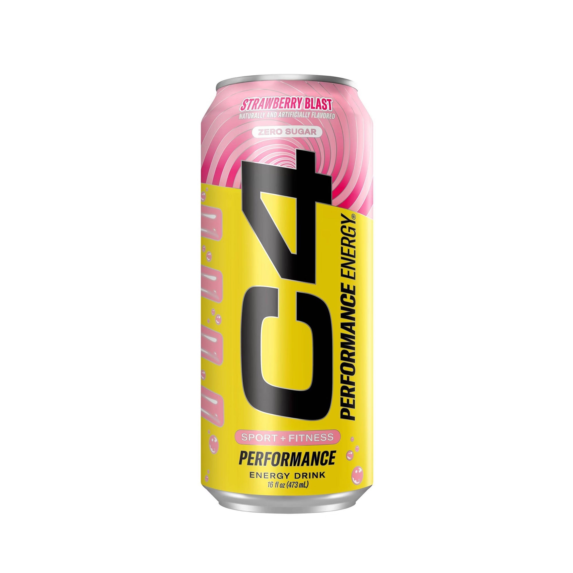 C4 Energy Carbonated Strawberry Blast 473ml (16oz)