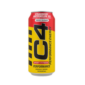 C4 Energy مشروب فوار – فراولة وبطيخ – 16 أونصة سائلة (16 FL OZ)