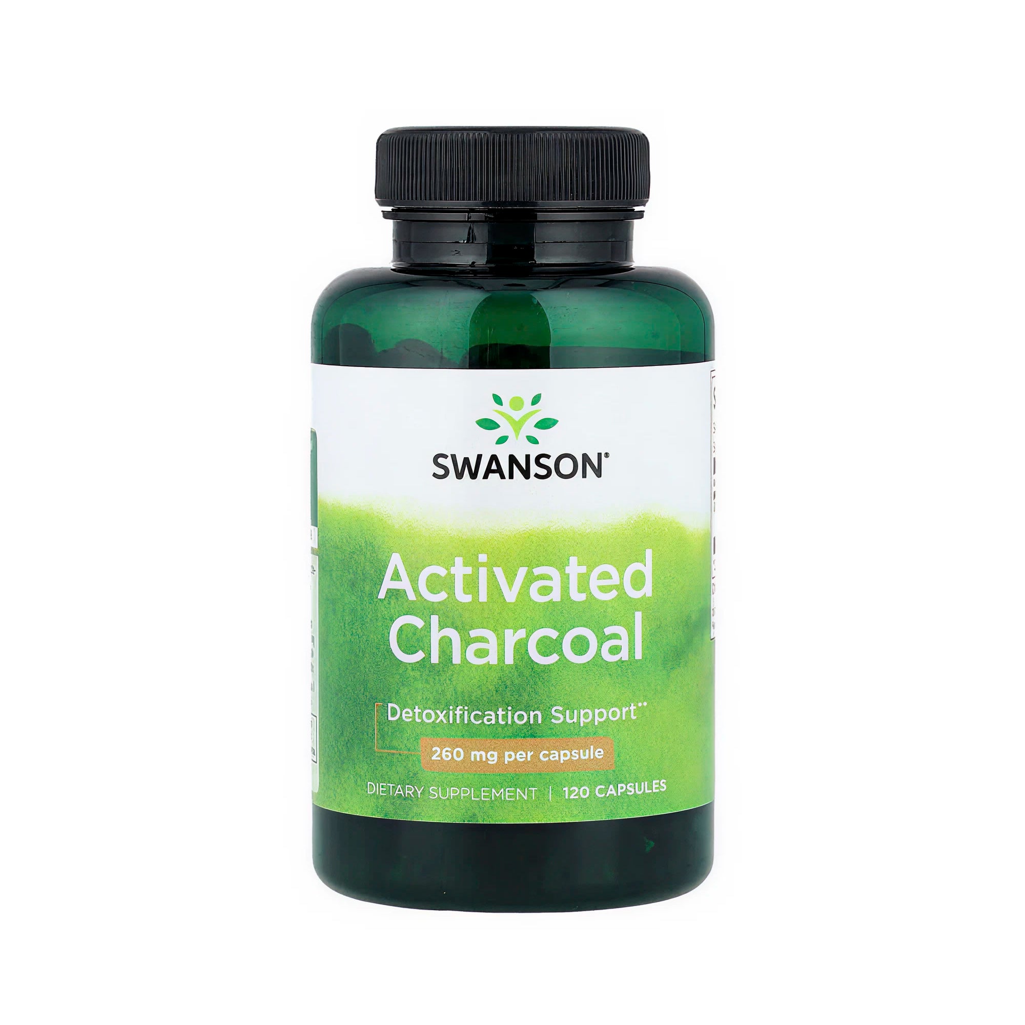 Swanson Activated Charcoal 260 mg - 120 Caps