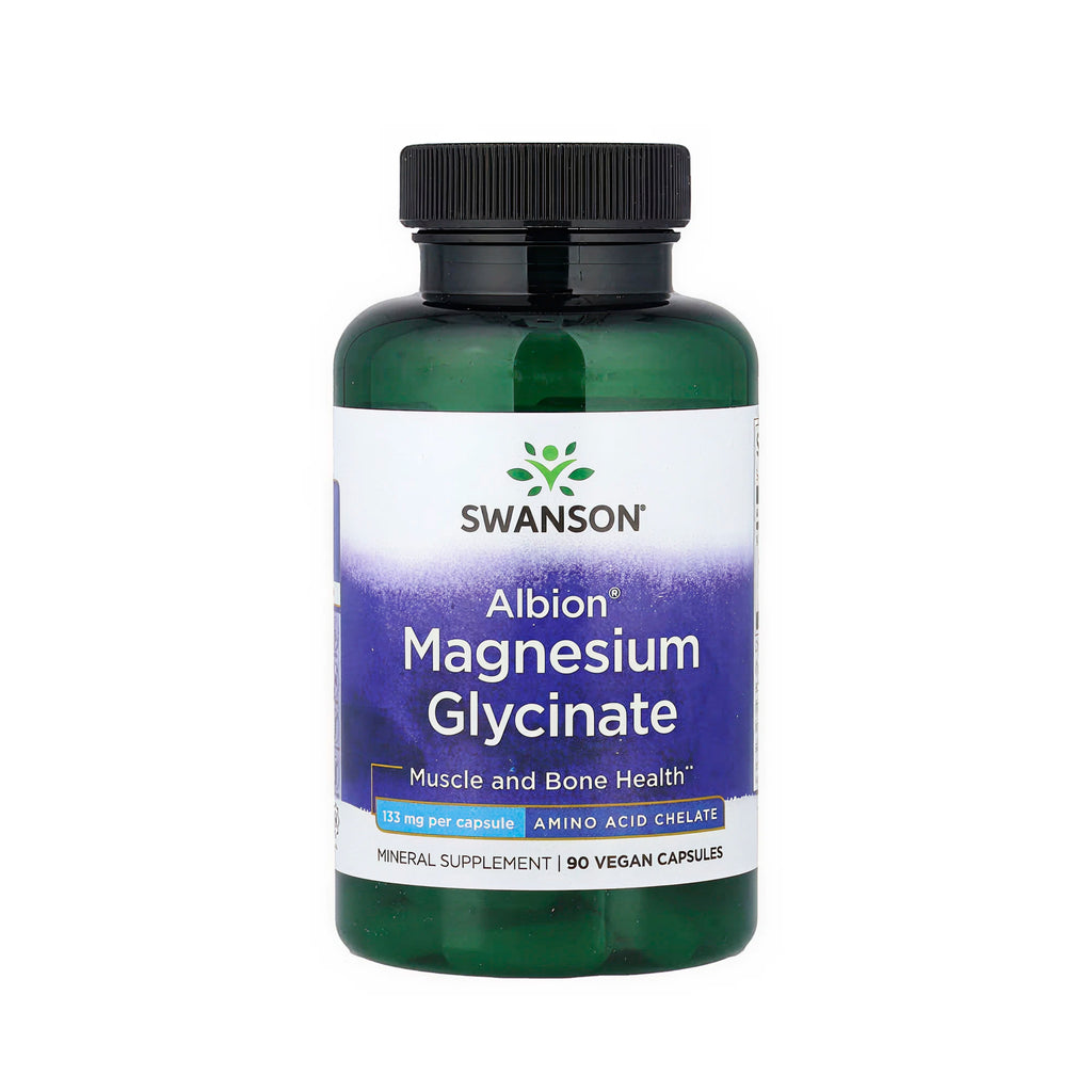 Swanson Albion Magnesium Glycinate 133 mg - 90 Vegan Caps