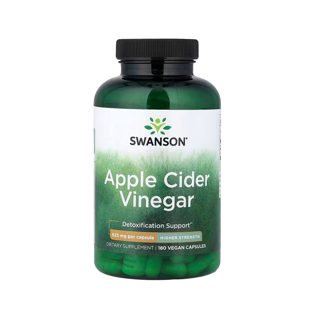 Swanson Apple Cider Vinegar Higher Strength 625 mg - 180 Vegan Caps