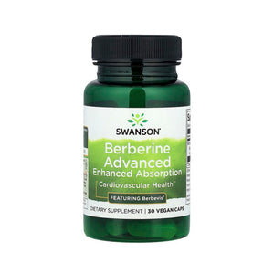 Swanson Berberine Advanced Enhanced Absorption featuring Berbevis 500 mg - 30 Vegan Caps