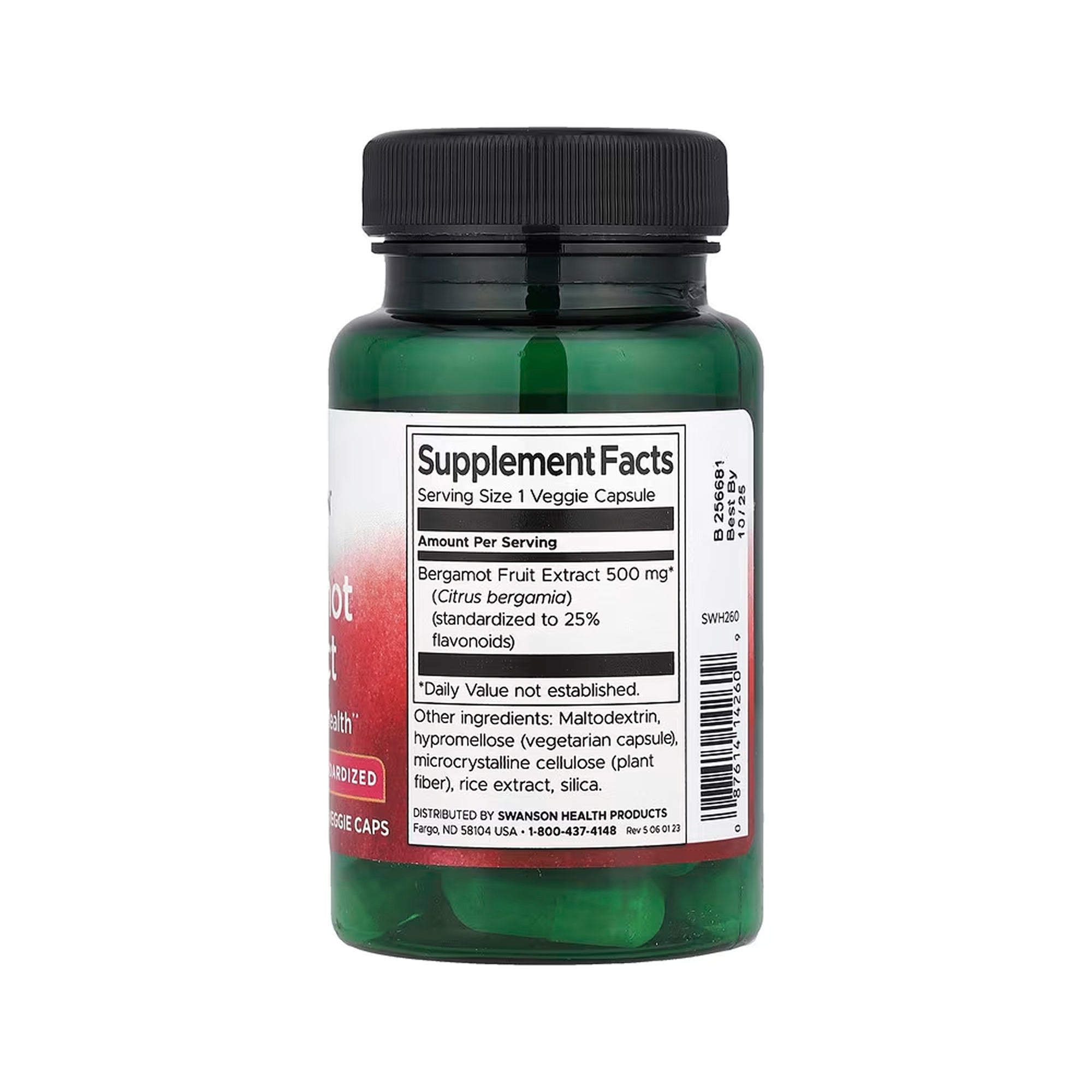 Swanson Bergamot Extract 500 mg - 30 Veg Caps