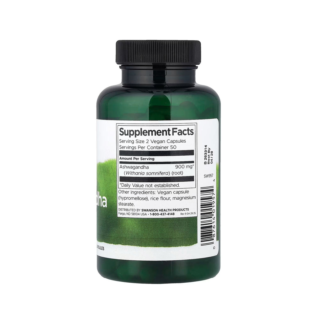 Swanson Full Spectrum Ashwagandha 450 mg - 100 Vegan Capsules